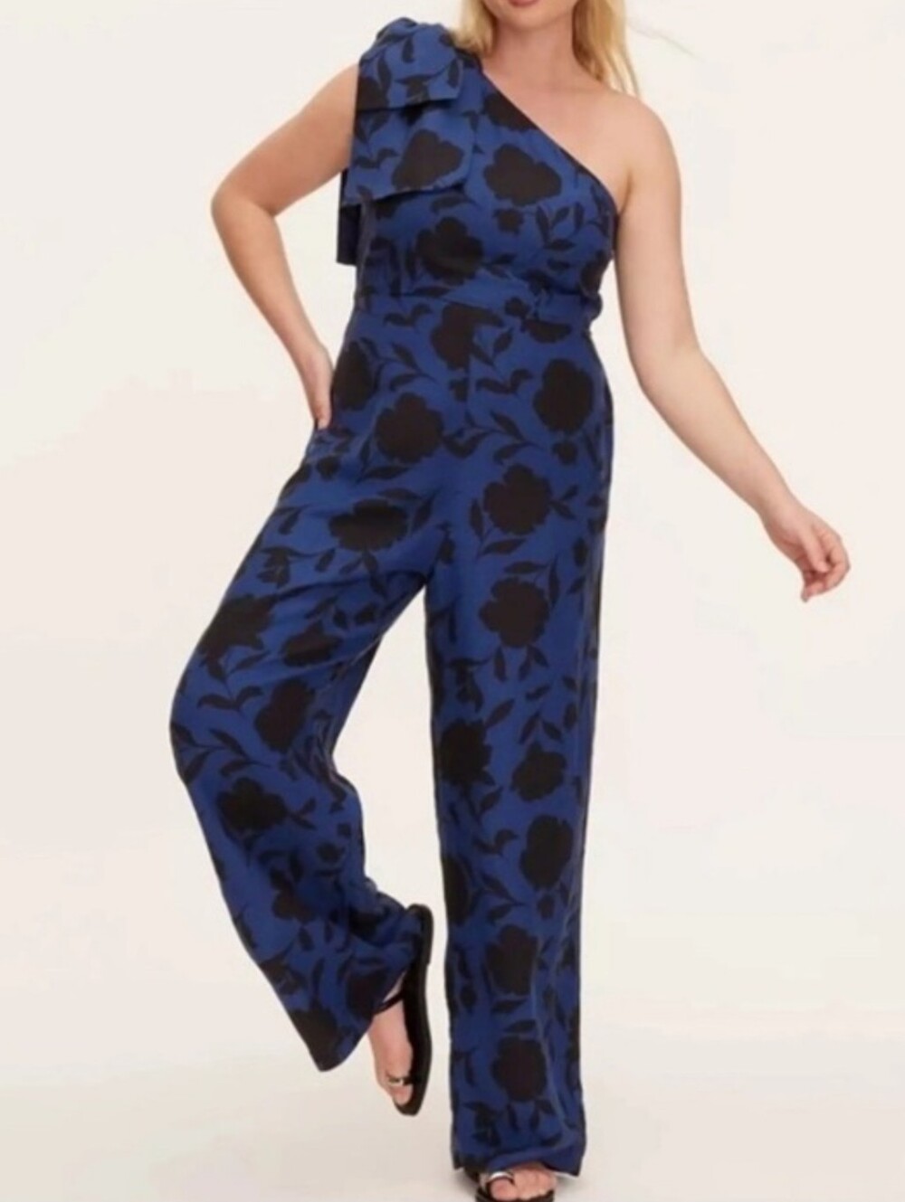 Kate Spade One Shoulder Jumpsuit Going Out Wedding Guest Semi-Formal Outfit